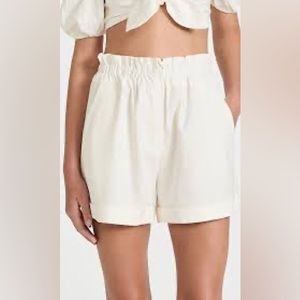 WAYF Layne Shorts, ivory, size xs